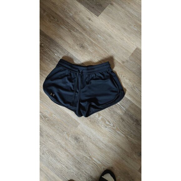 Under Armour Womens Black Loose Fit HeatGear Athletic Shorts S - Picture 2 of 5